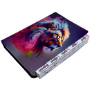 Bíblia Leão Estrela Color Letra Gigante Capa Flexível Com Harpa E Abas Feminina Arc