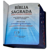 Bíblia Leão Aquarela Letra Grande Capa Dura Com Harpa e Índice Masculina Arc