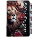 Bíblia Leão Jardim Letra Gigante Capa Dura Com Harpa E Abas Adesivas Feminina Arc