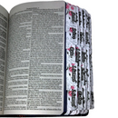 Bíblia Leão Jardim Letra Gigante Capa Dura Com Harpa E Abas Adesivas Já Coladas Feminina Arc