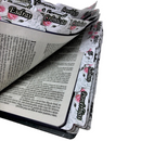 Bíblia Leão Jardim Letra Gigante Capa Dura Com Harpa E Abas Adesivas Feminina Arc