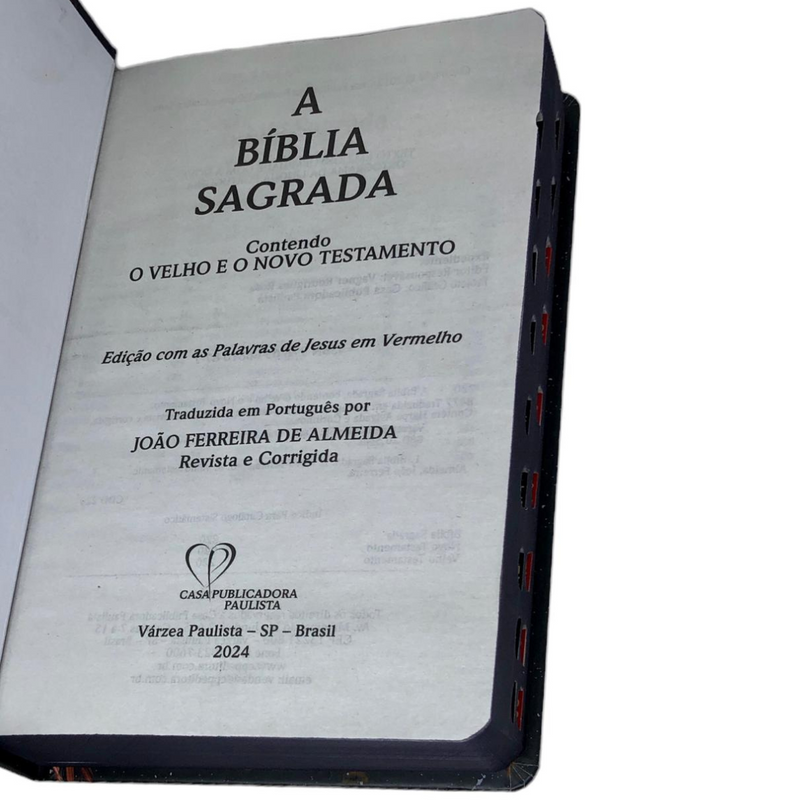Bíblia Leão Jardim Letra Gigante Capa Dura Com Harpa E Índice Feminina Arc