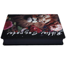 Bíblia Leão Jardim Letra Gigante Capa Dura Com Harpa Feminina Arc