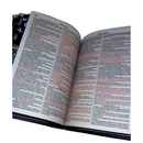 Bíblia Leão Perfil Color Letra Gigante Capa Flexível Com Harpa E Abas Masculina Arc