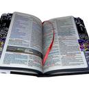 Bíblia Leão Perfil Color Letra Gigante Capa Flexível Com Harpa E Abas Masculina Arc