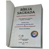 Bíblia Leão Ouro Letra Gigante Capa Brochura Com Harpa Masculina e Feminina Arc