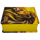 Bíblia Leão Paisagem Letra Grande Capa Dura Com Harpa Masculina Arc