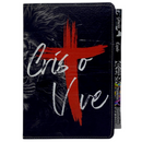 Bíblia Cristo Vive Letra Gigante Capa Flexível Com Harpa E Abas Coladas Masculina Arc