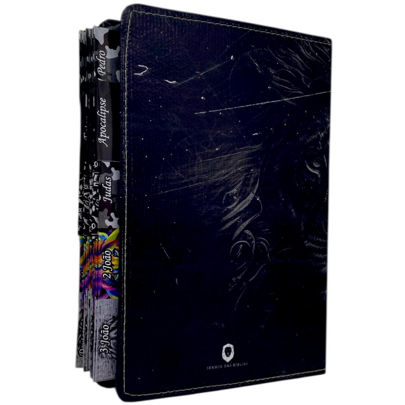 Bíblia Cristo Vive Letra Gigante Capa Flexível Com Harpa E Abas Masculina Arc