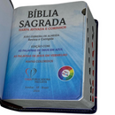 Bíblia Leão Real Letra Grande Capa Flexível Com Harpa e Índice Masculina Arc