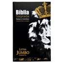 Bíblia Leão Rei Letra Jumbo Capa Dura Com Harpa e Índice Masculina Arc