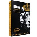 Bíblia Leão Rei Letra Jumbo Capa Dura Com Harpa Masculina Arc