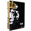 Bíblia Leão Rei Letra Jumbo Capa Dura Com Harpa Masculina Arc