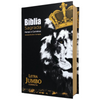 Bíblia Leão Rei Letra Jumbo Capa Dura Com Harpa Masculina Arc