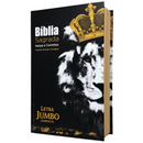 Bíblia Leão Rei Letra Jumbo Capa Dura Com Harpa Masculina Arc