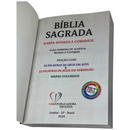 Bíblia Leão Rosa Letra Gigante Capa Brochura Com Harpa Feminina Arc