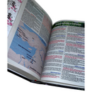 Bíblia Leão Roxa Letra Gigante Capa Flexível Com Harpa E Abas Feminina Arc