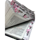 Bíblia Leão Roxa Letra Gigante Capa Flexível Com Harpa E Abas Coladas Feminina Arc