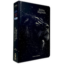 Bíblia Leão Universo Letra Hipergigante Capa Dura Com Harpa Masculina Arc