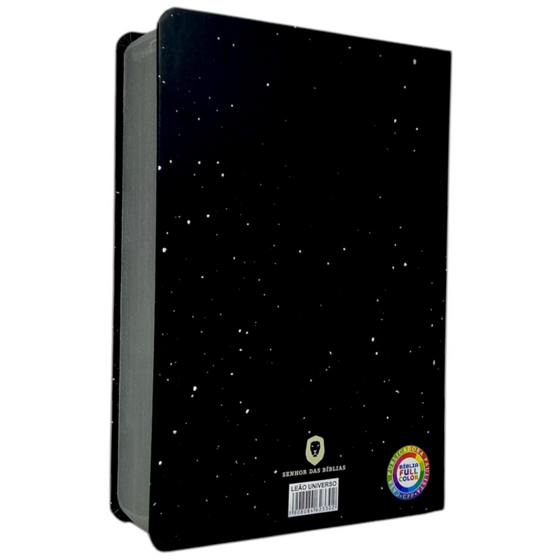 Bíblia Leão Universo Letra Hipergigante Capa Dura Com Harpa Masculina Arc