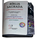 Bíblia Leão Yeshua Letra Gigante Capa Flexível Com Harpa E Abas Masculina Arc