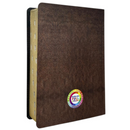 Bíblia Cor Marrom Letra Hipergigante Capa Laminada Com Harpa Índice Caixa e Caneta Masculina Arc