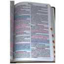 Bíblia Cor Marrom Letra Hipergigante Capa Laminada Com Harpa Índice Caixa e Caneta Masculina Arc