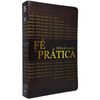 Bíblia Fé Em Prática Marrom Com Estudo Letra Gigante Capa Flexível Com Harpa Masculina Arc