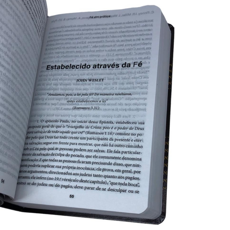 Bíblia Fé Em Prática Marrom Com Estudo Letra Gigante Capa Flexível Com Harpa Masculina Arc
