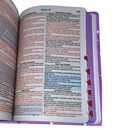 Bíblia Das Meninas Corajosas Lilás Letra Gigante Infantil Capa Dura Com Harpa e Índice Feminina Arc