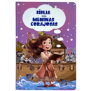 Bíblia Das Meninas Corajosas Lilás Letra Gigante Infantil Capa Dura Com Harpa e Índice Feminina Arc