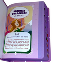 Bíblia Das Meninas Corajosas Lilás Letra Gigante Infantil Capa Dura Com Harpa e Índice Feminina Arc