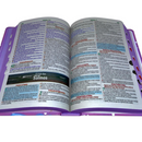 Bíblia Das Meninas Corajosas Lilás Letra Gigante Infantil Capa Dura Com Harpa e Índice Feminina Arc