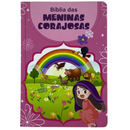 Bíblia Das Meninas Corajosas Rosa Letra Gigante Infantil Capa Dura Com Harpa e Índice Feminina Arc