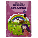 Bíblia Das Meninas Corajosas Rosa Letra Gigante Infantil Capa Dura Com Harpa Feminina Arc