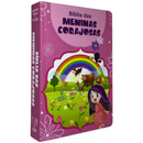 Bíblia Das Meninas Corajosas Rosa Letra Gigante Infantil Capa Dura Com Harpa e Índice Feminina Arc