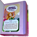 Bíblia Das Meninas Corajosas Rosa Letra Gigante Infantil Capa Dura Com Harpa Feminina Arc