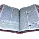 Bíblia De Estudo Mulher de Deus Rosa Letra Hipergigante Capa Flexível Com Harpa e Índice Arc