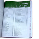 Bíblia De Estudo Mulher de Deus Rosa Letra Hipergigante Capa Flexível Com Harpa e Índice Arc