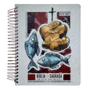 Bíblia Com Espaço Para Anotações Espiral Capa Dura Multiplicação de Pães Letra Normal Linguagem NVI