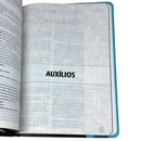 Bíblia Cruz Menta Letra Normal Capa Dura Masculina e Feminina Com Índice Ntlh