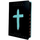 Bíblia Cruz Menta Letra Normal Capa Dura Masculina e Feminina Com Índice Ntlh