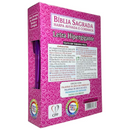 Bíblia Cor Pink Letra Hipergigante Capa Laminada Com Harpa Índice Caixa e Caneta Feminina Arc