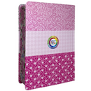 Bíblia Cor Pink Letra Hipergigante Capa Laminada Com Harpa Índice Caixa e Caneta Feminina Arc