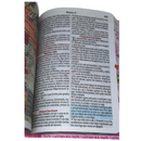 Bíblia Cor Pink Letra Hipergigante Capa Laminada Com Harpa Índice Caixa e Caneta Feminina Arc