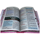 Bíblia Cor Pink Letra Hipergigante Capa Laminada Com Harpa Índice Caixa e Caneta Feminina Arc