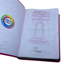 Bíblia Da Pregadora Fiel Pink Com Estudo Letra Gigante Capa Flexível Com Índice Feminina Arc