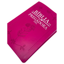 Bíblia Da Pregadora Fiel Pink Com Estudo Letra Gigante Capa Flexível Com Índice Feminina Arc