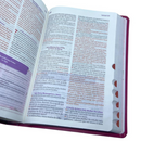 Bíblia Da Pregadora Fiel Pink Com Estudo Letra Gigante Capa Flexível Com Índice Feminina Arc