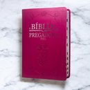 Bíblia Da Pregadora Fiel Pink Com Estudo Letra Gigante Capa Flexível Com Índice Feminina Arc